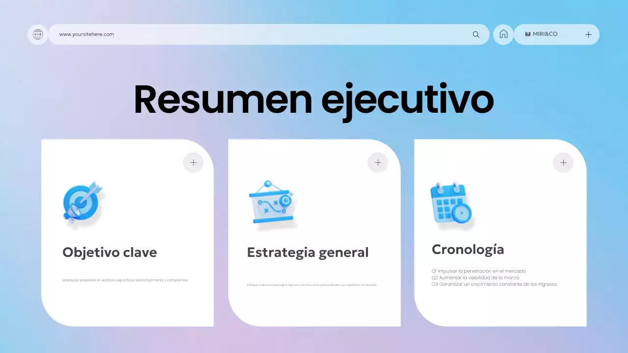 blue modern business plan