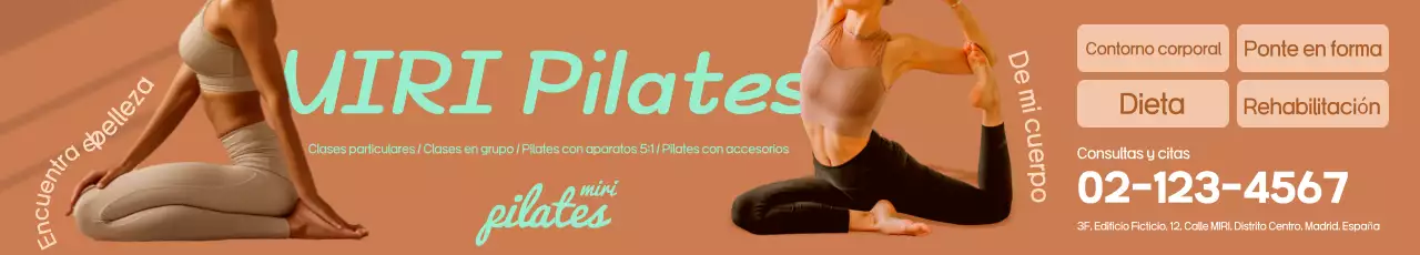 Anuncio Pilates Moderno Beige