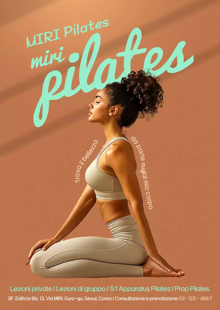 Annuncio Beige Modern Pilates