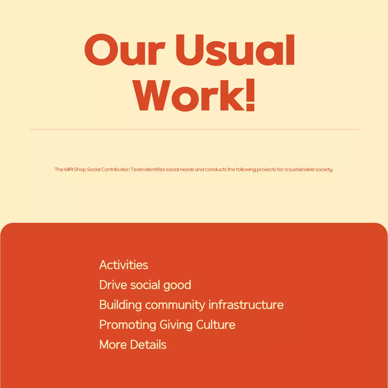 Carrossel do Instagram de recrutamento da comunidade moderna Orange