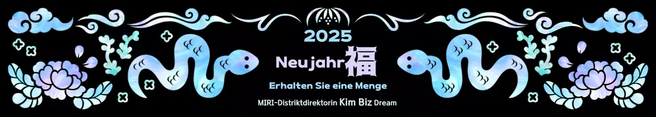 Mauve traditionelle Neujahrsgrüße