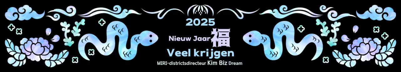 Mauve traditionele nieuwjaarswensen