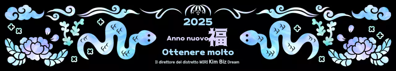 Auguri tradizionali di Capodanno in malva