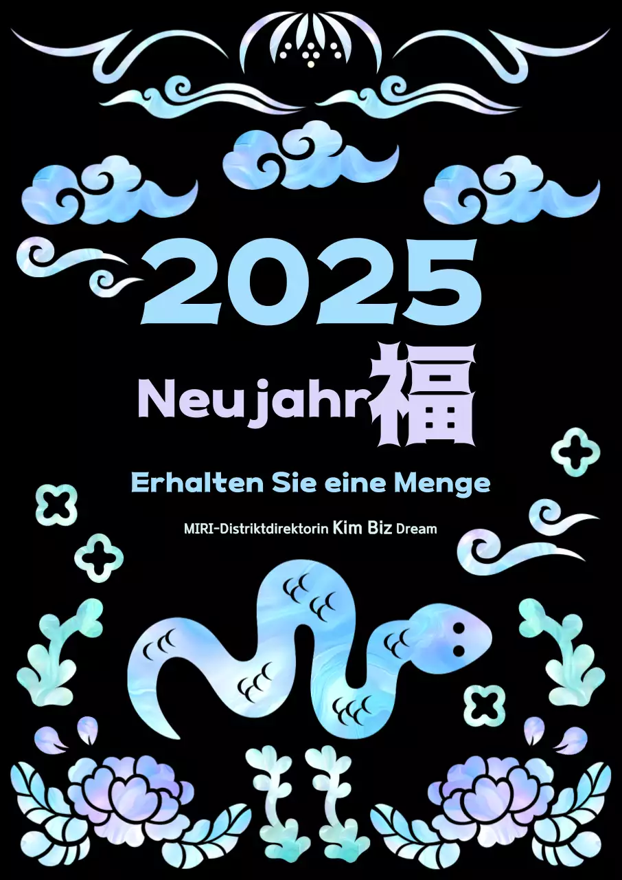 Mauve Traditionelles Neujahrsfest