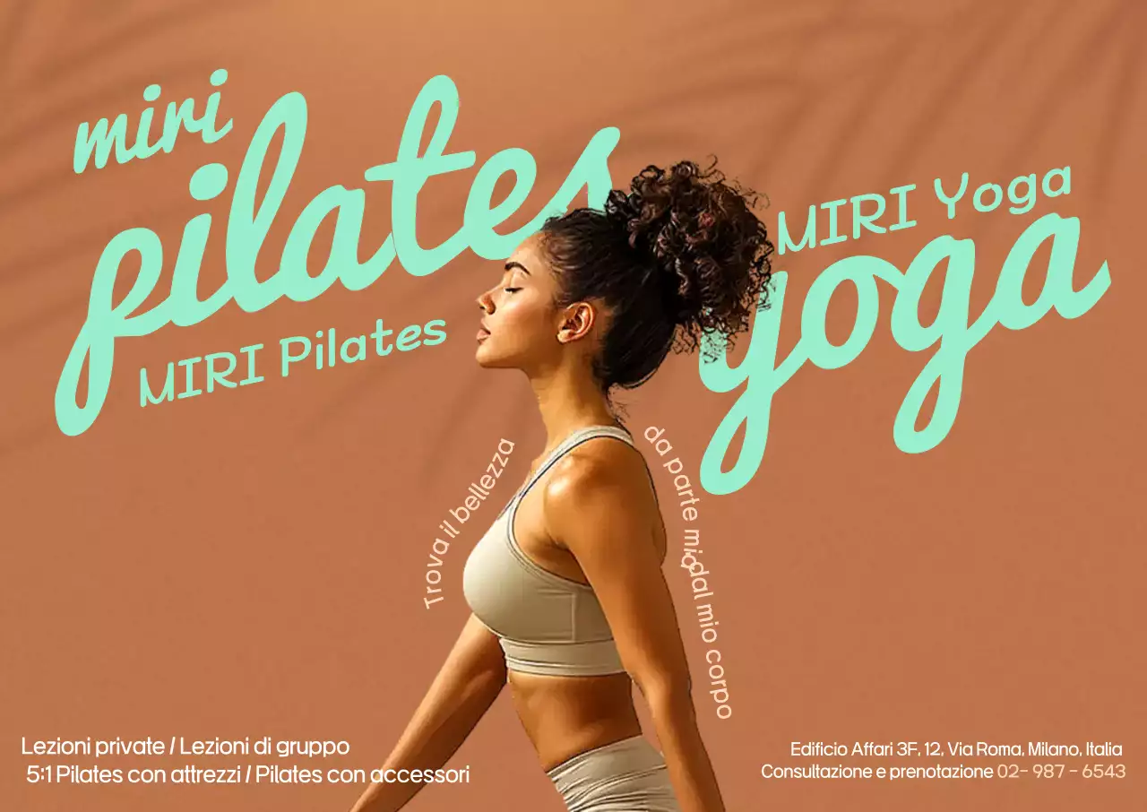 Annuncio Beige Modern Pilates