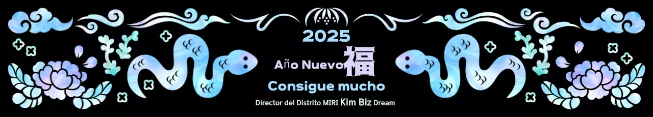 Felicitación tradicional malva de Año Nuevo