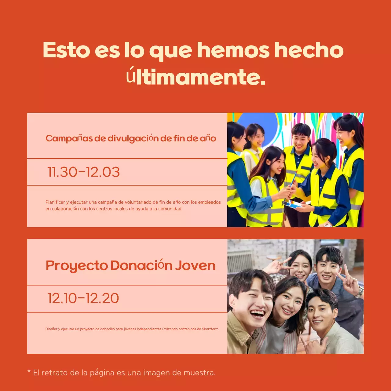 Carta de contratación con la descripción del puesto por defecto en beige