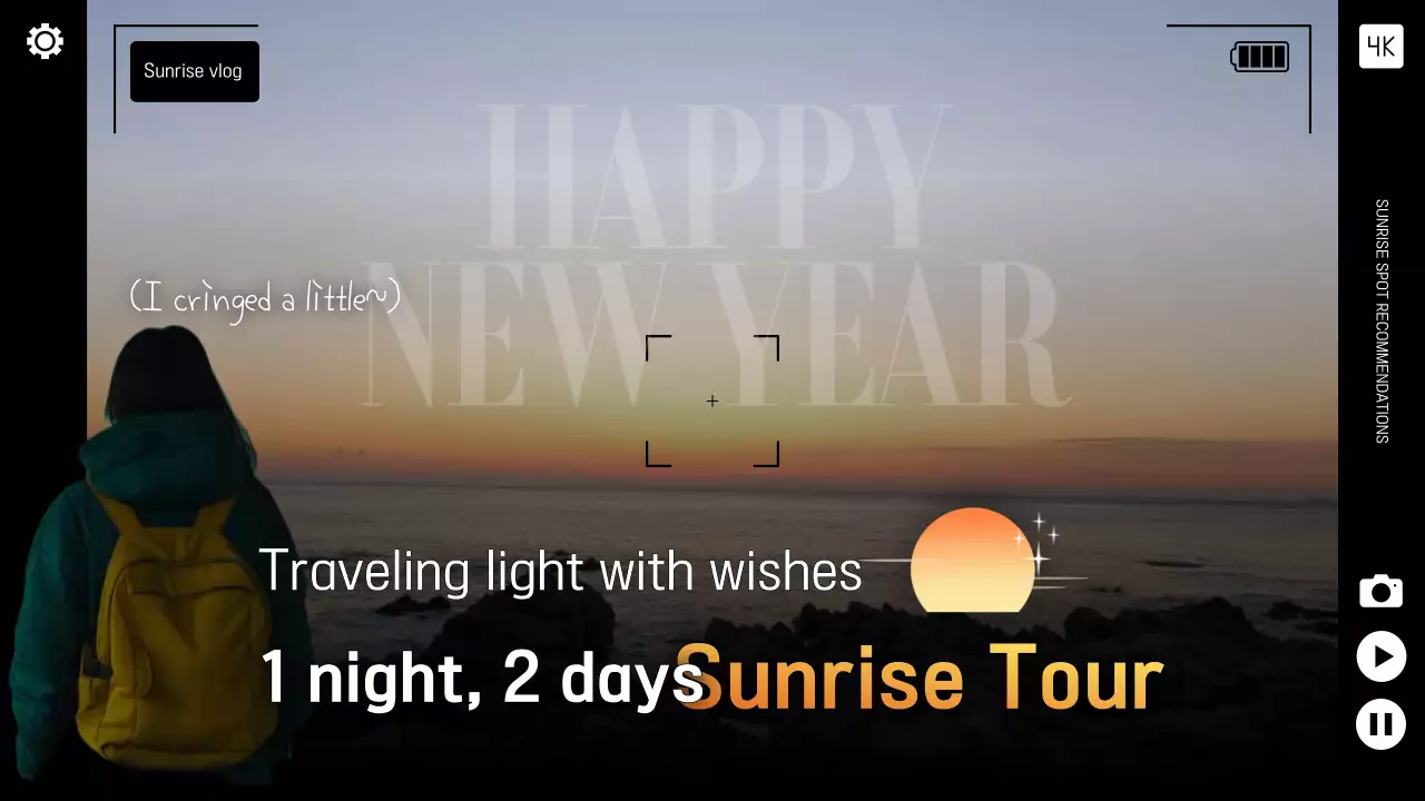 Hình thu nhỏ YouTube Vlog du lịch hiện đại màu cam