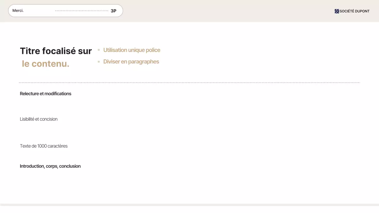 Fournir des informations sur le rapport beige par défaut sur le lieu de travail
