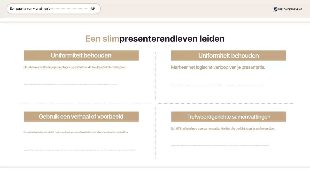Beige standaardinformatie voor werkpleklijsten leveren