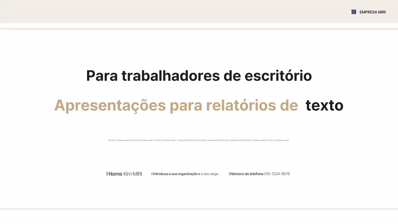 Fornecimento de informações do relatório do local de trabalho por defeito bege