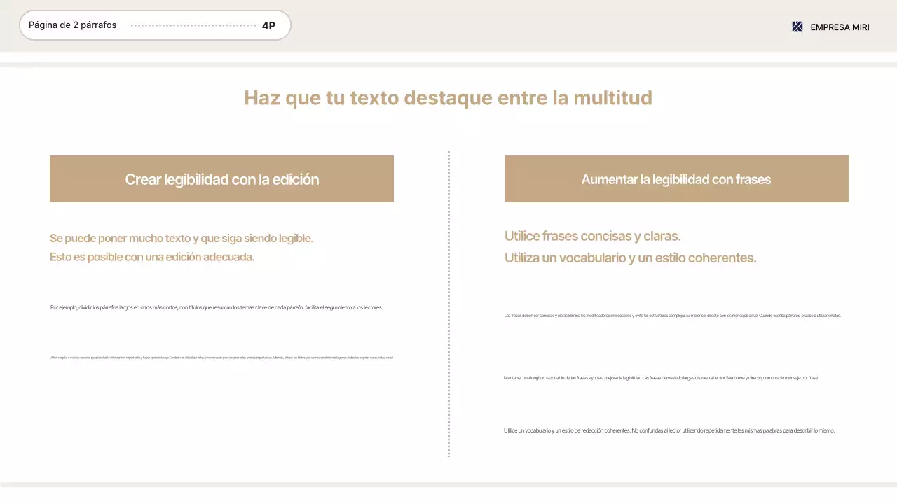 Entrega de información por defecto sobre el lugar de trabajo