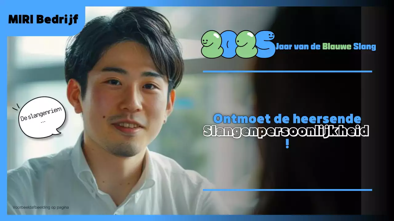 Promoot je blauwe moderne persoonlijkheid