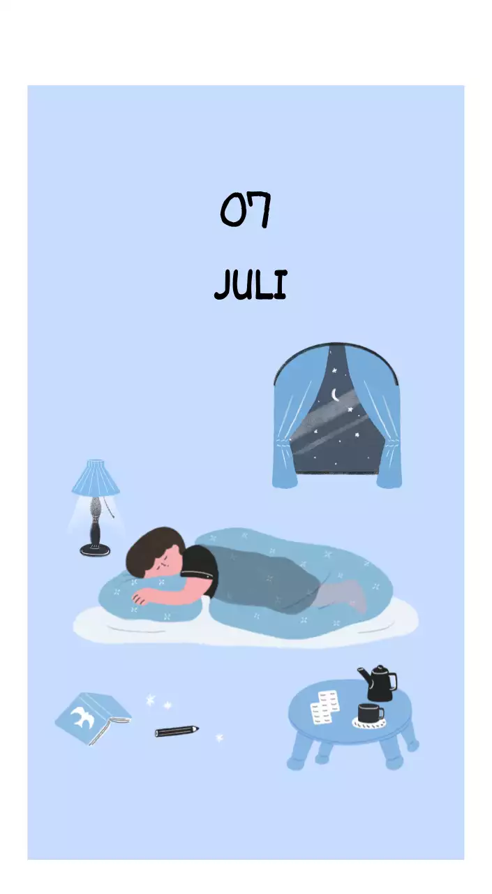 Een kleurrijk en schattig alledaags illustratieconcept