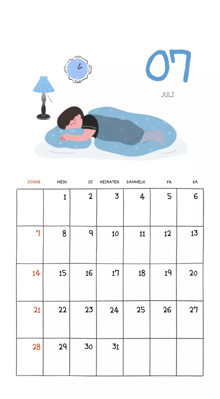 Ein buntes und niedliches Illustrationskonzept für den Alltag