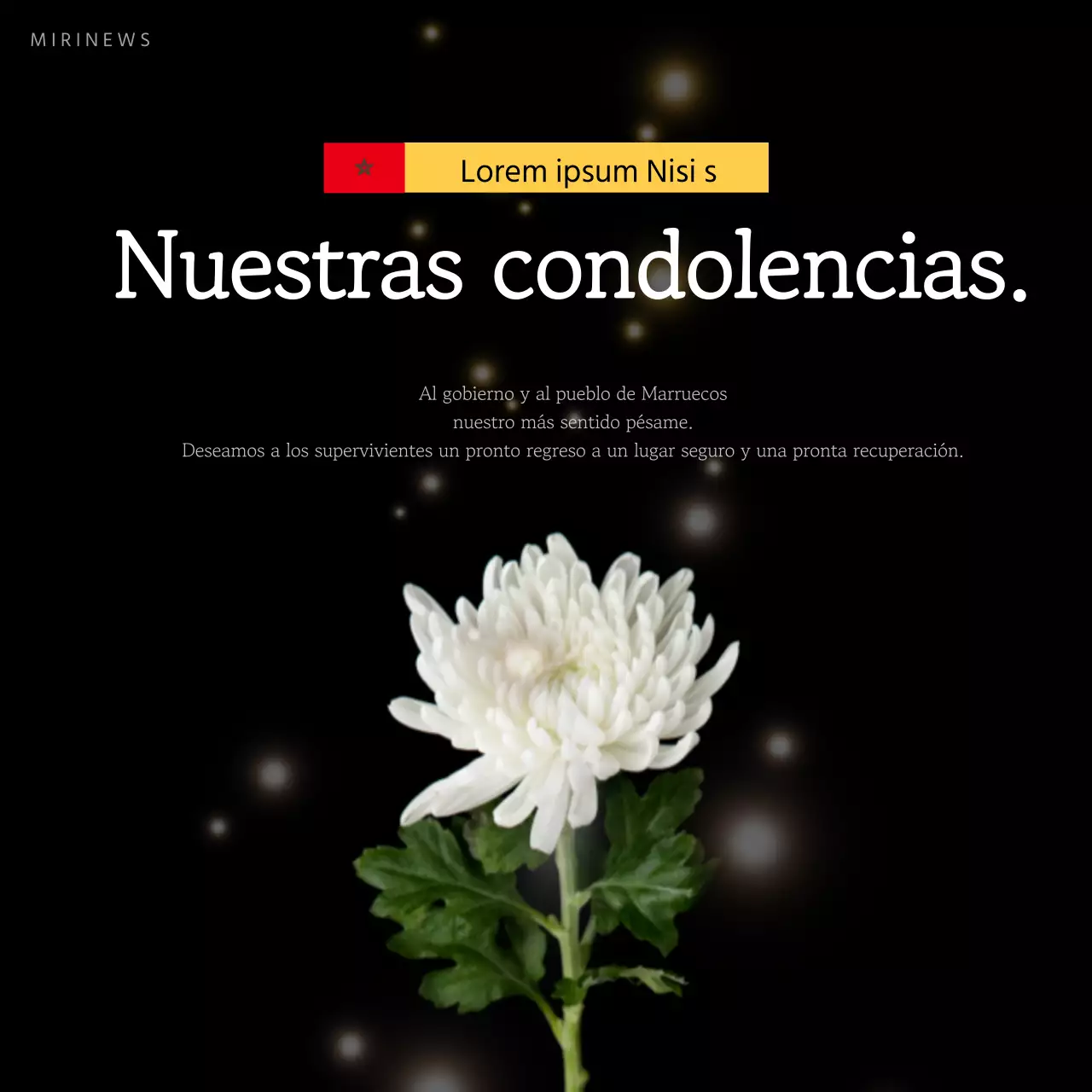 Un sencillo homenaje en blanco y negro