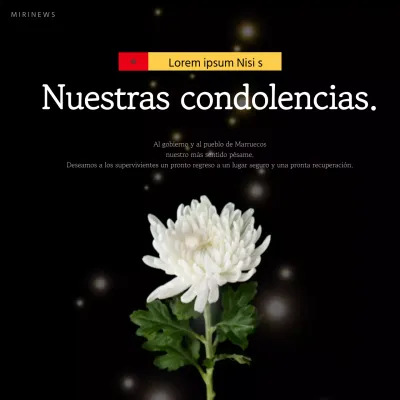 Un sencillo homenaje en blanco y negro