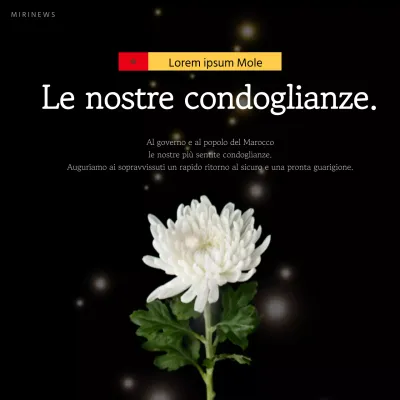 Un semplice post di tributo in bianco e nero