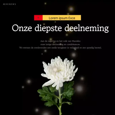 Een eenvoudig eerbetoon in zwart-wit