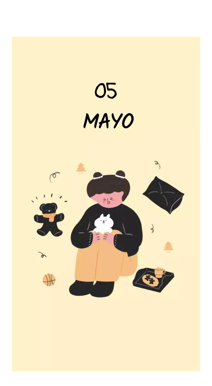 Un concepto de ilustración cotidiano, colorido y simpático