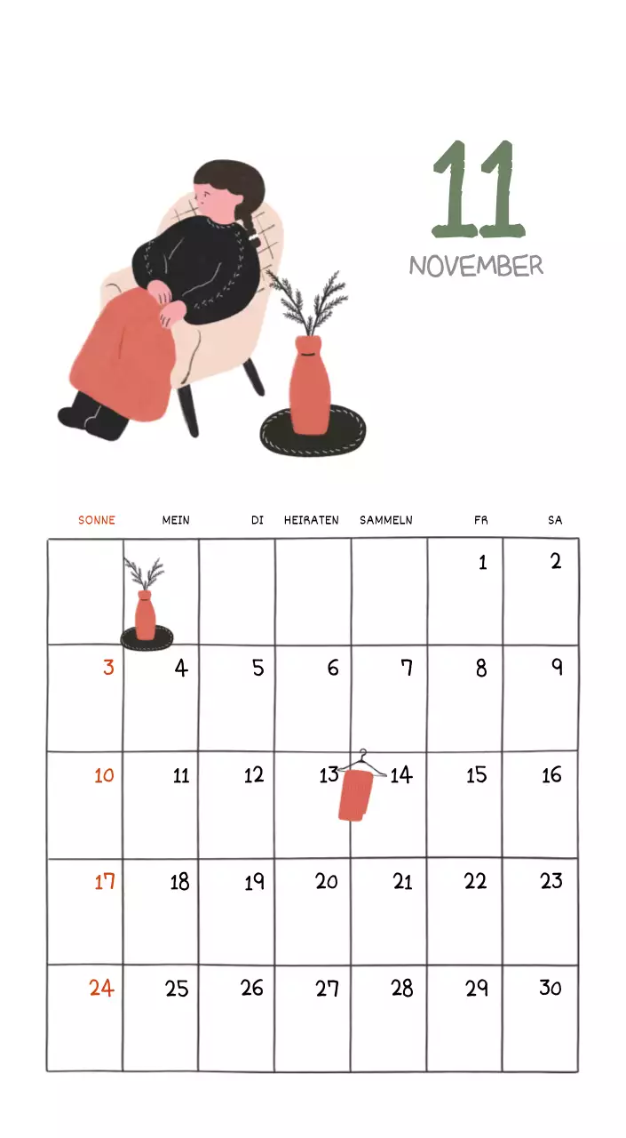 Ein buntes und niedliches Illustrationskonzept für den Alltag