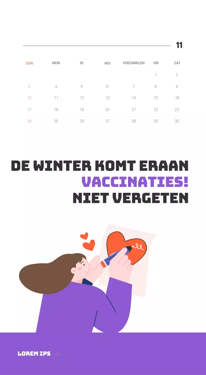 Een feestelijk ziekenhuis met illustraties met gezondheids- en gezinsthema's en kleurrijke accenten