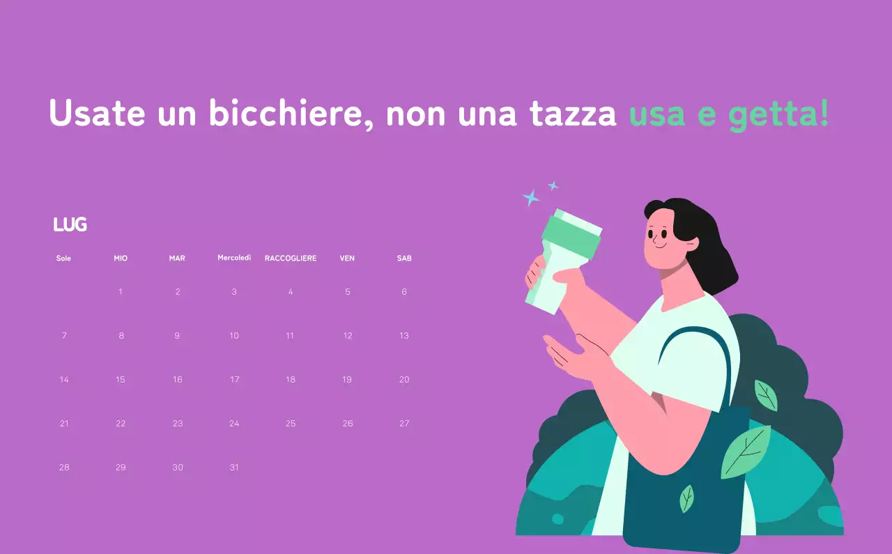 Celebrazione delle festività natalizie con illustrazioni colorate di persone e del pianeta.