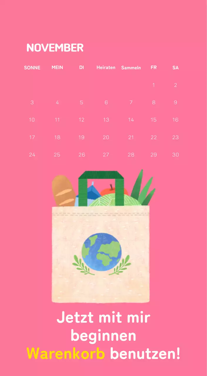 Mit farbenfrohen Illustrationen von Menschen und dem Planeten wird die Weihnachtszeit gefeiert.