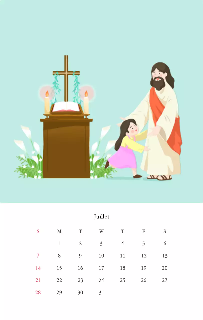 Des églises avec de jolies illustrations aux couleurs chaudes