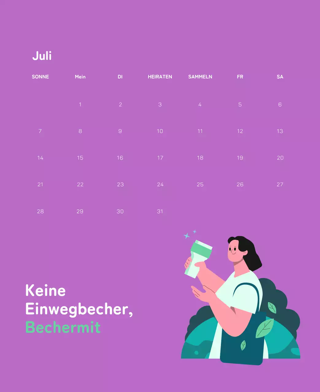 Eine soziale Stiftung, die die Weihnachtszeit mit farbenfrohen Illustrationen von Menschen und dem Planeten feiert.