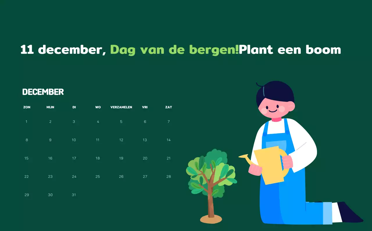 Vier de feestdagen met kleurrijke illustraties van mensen en de planeet.