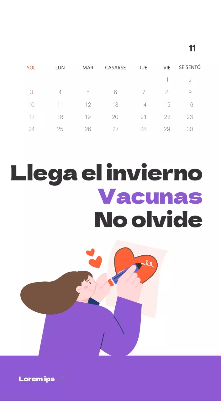 Un hospital festivo con ilustraciones de temática sanitaria y familiar y acentos de color