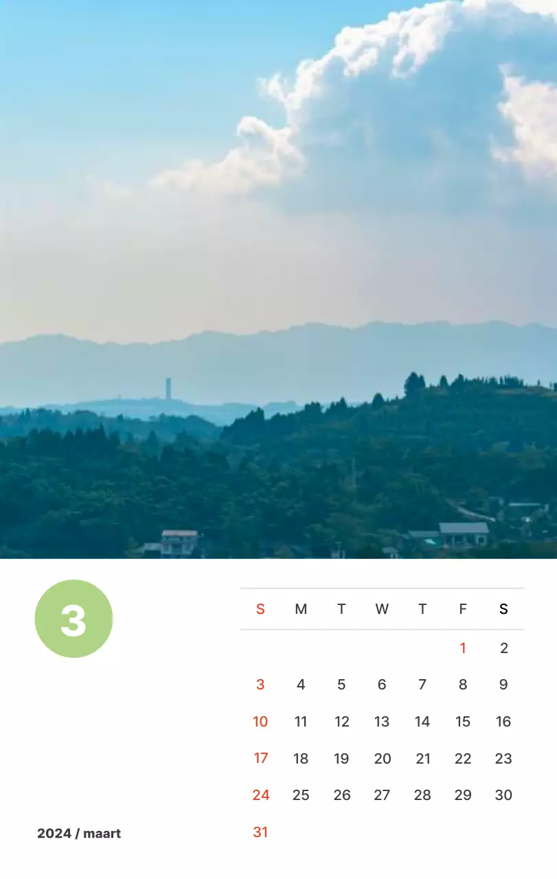 Warme landschapsfotografie in pastelkleuren