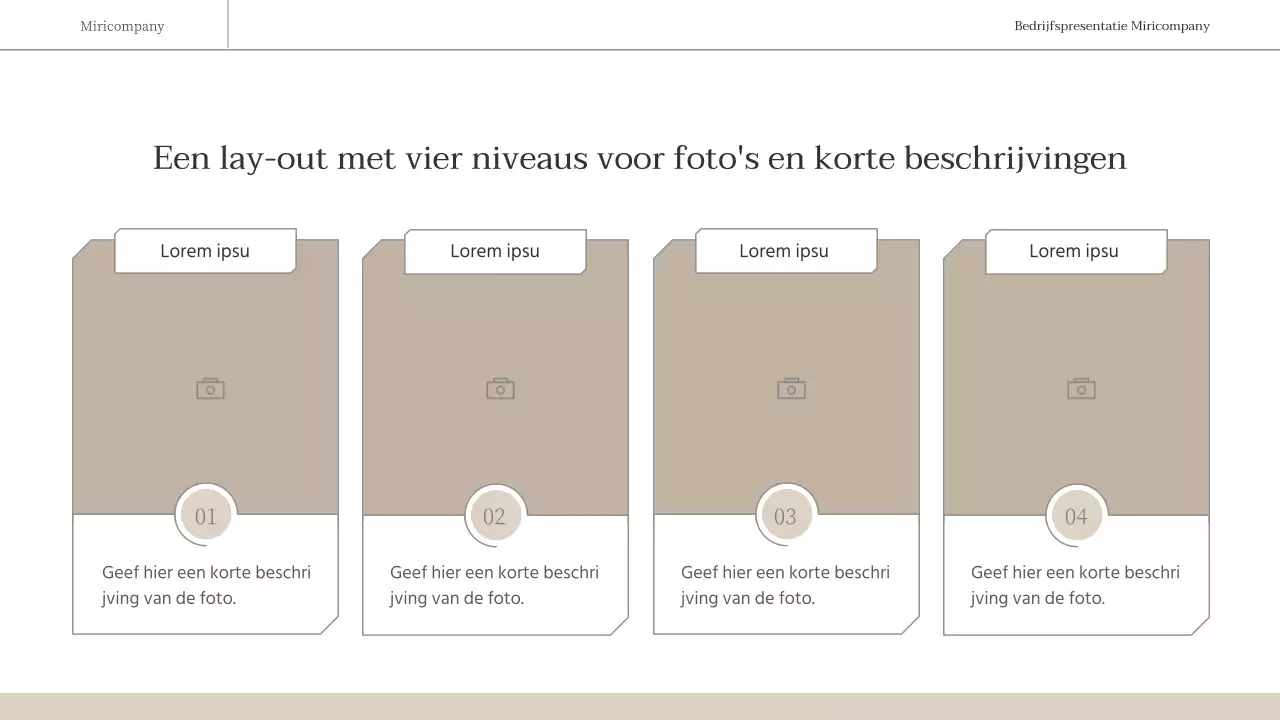 Een eenvoudig, emotioneel zakelijk rapport in bruin en wit