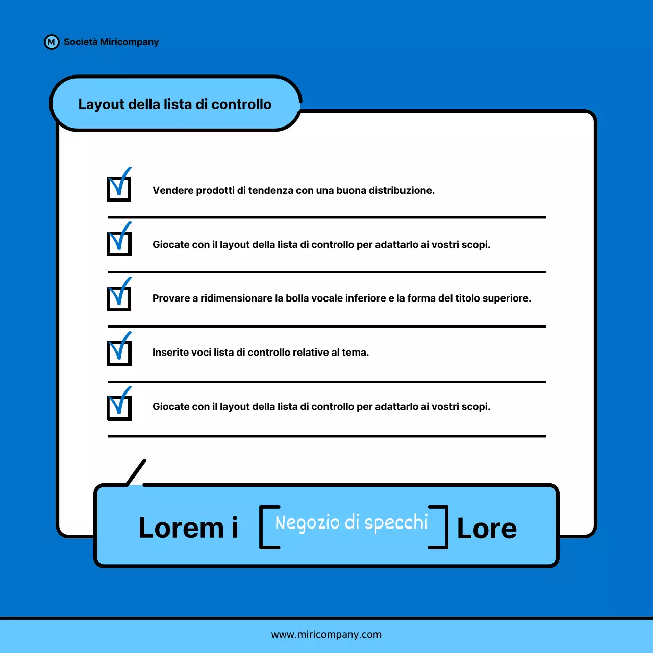 Proposta di pitch aziendale minimalista in blu e azzurro