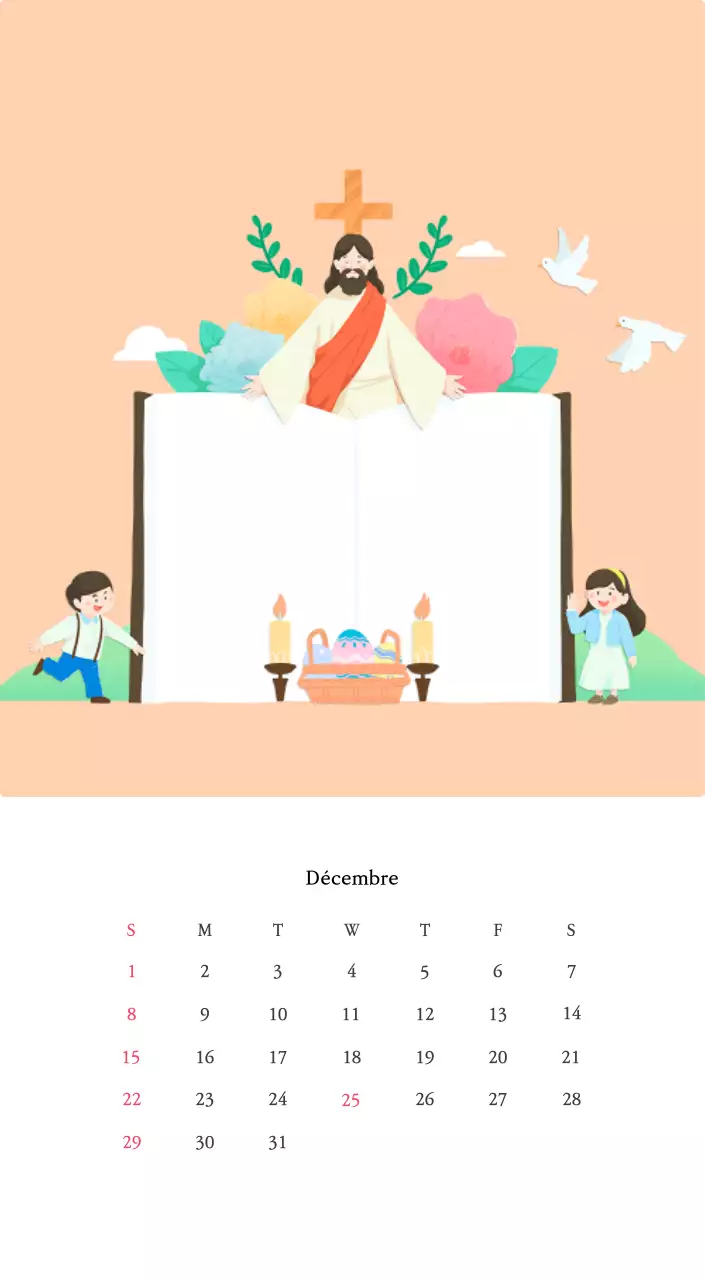 Des églises avec de jolies illustrations aux couleurs chaudes