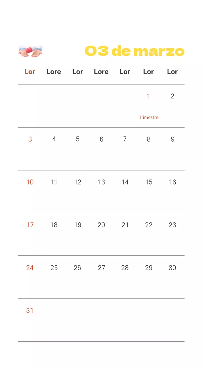 Un hospital festivo con ilustraciones de temática sanitaria y familiar y acentos de color