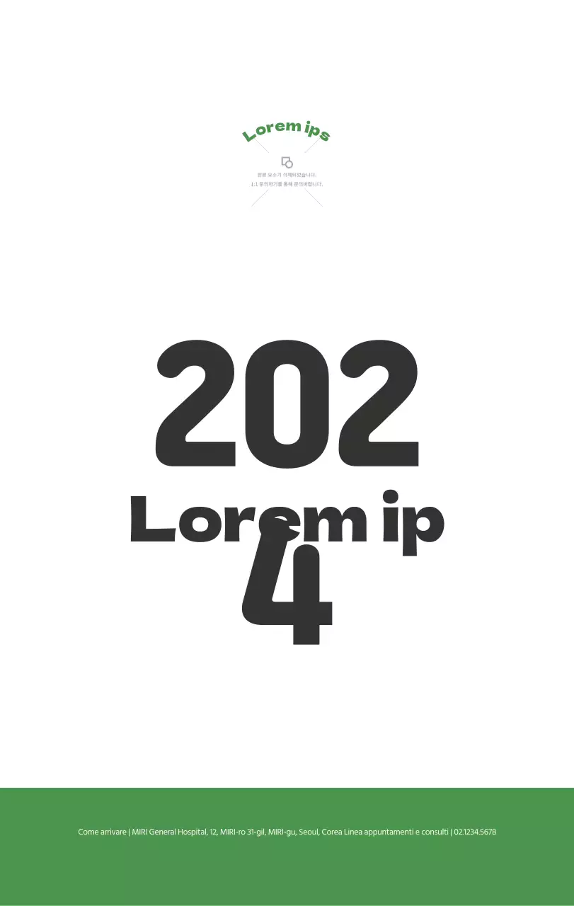 Un ospedale festivo con illustrazioni a tema salute e famiglia e accenti colorati