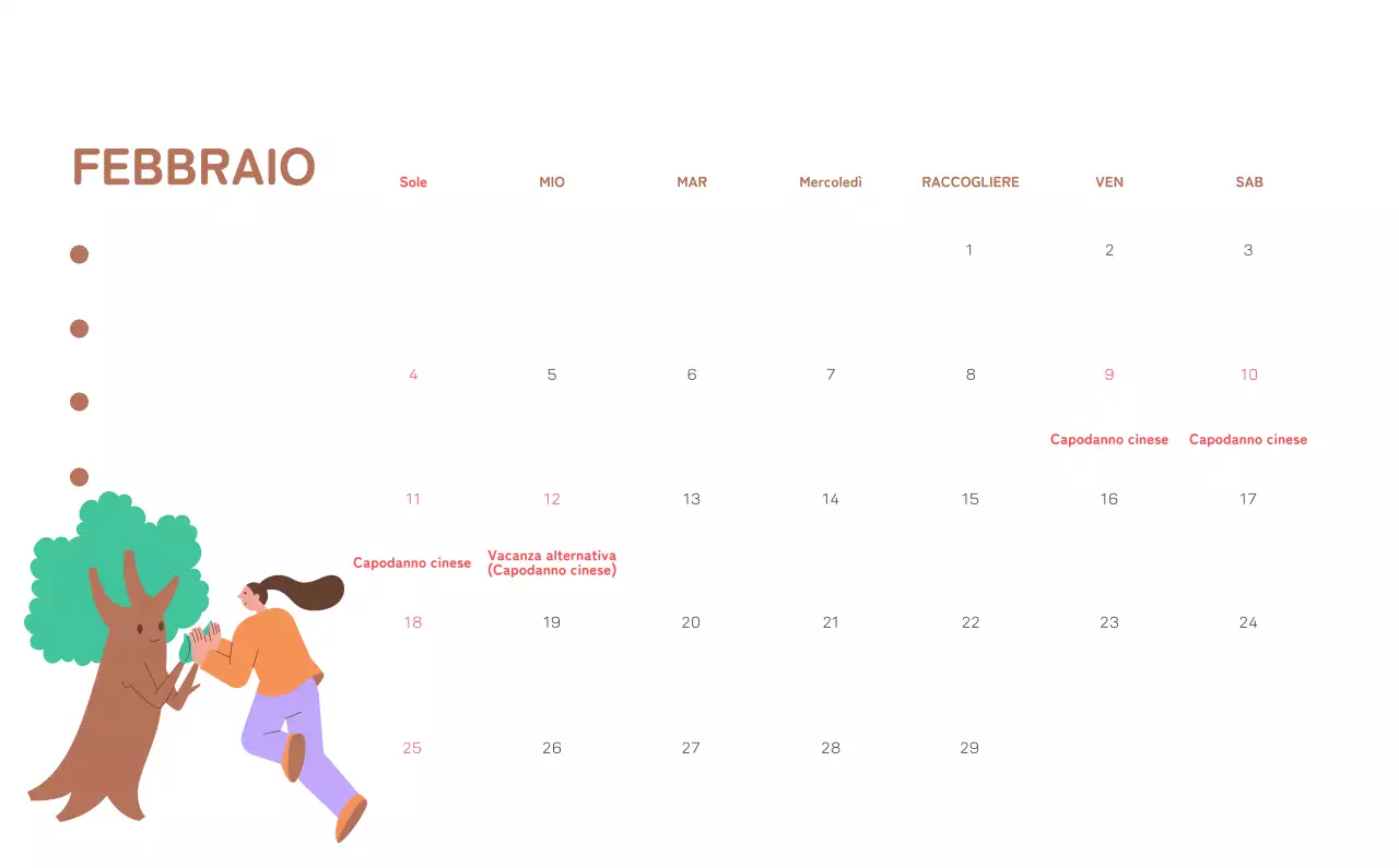 Celebrazione delle festività natalizie con illustrazioni colorate di persone e del pianeta.