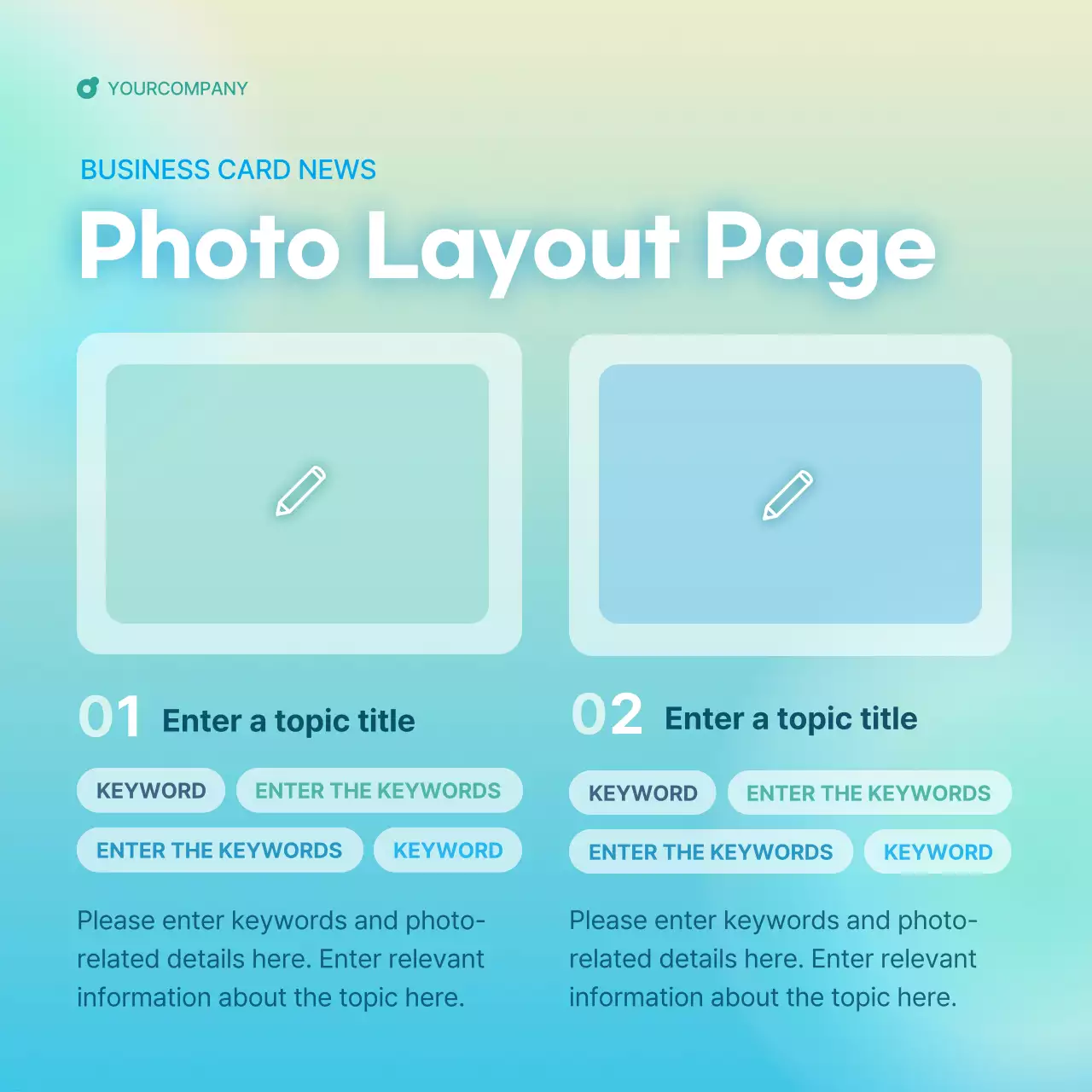 Blue Modern Business News Instagram Carousel