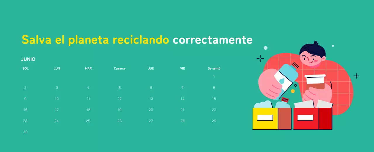 Celebra las fiestas navideñas con coloridas ilustraciones sobre las personas y el planeta.