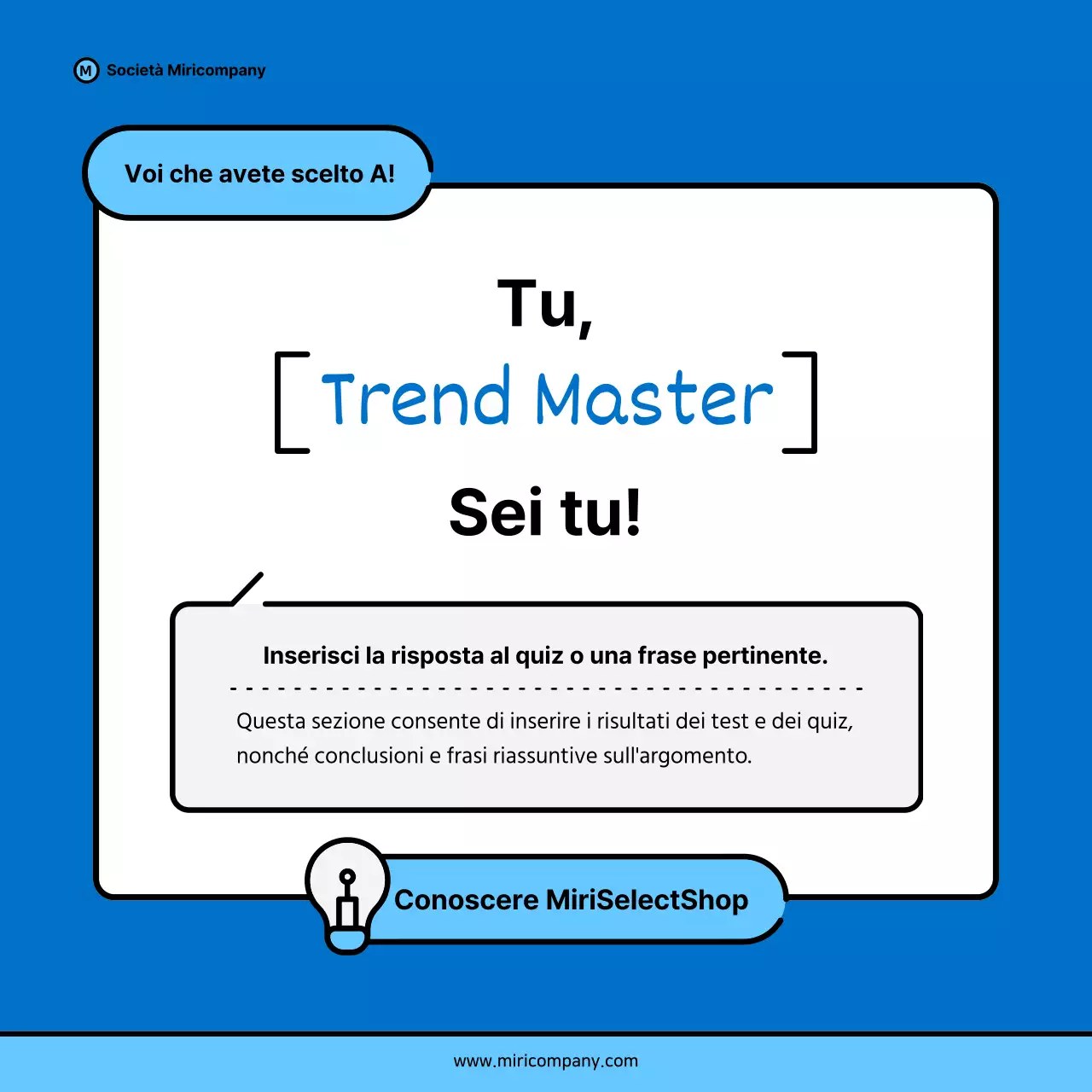 Proposta di pitch aziendale minimalista in blu e azzurro