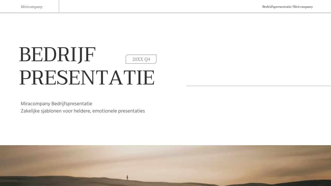 Een eenvoudig, emotioneel zakelijk rapport in bruin en wit