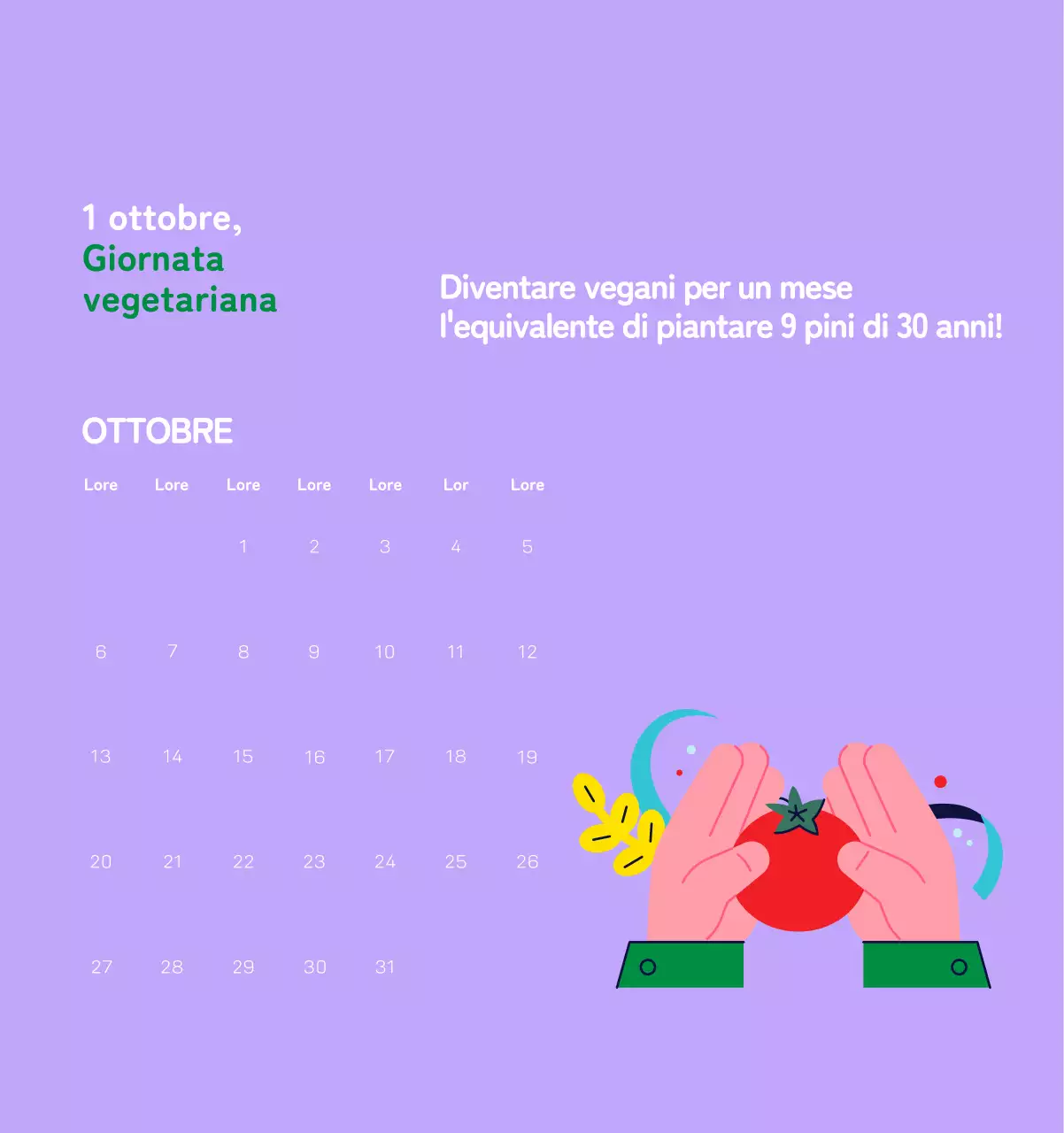 Celebrazione delle festività natalizie con illustrazioni colorate di persone e del pianeta.