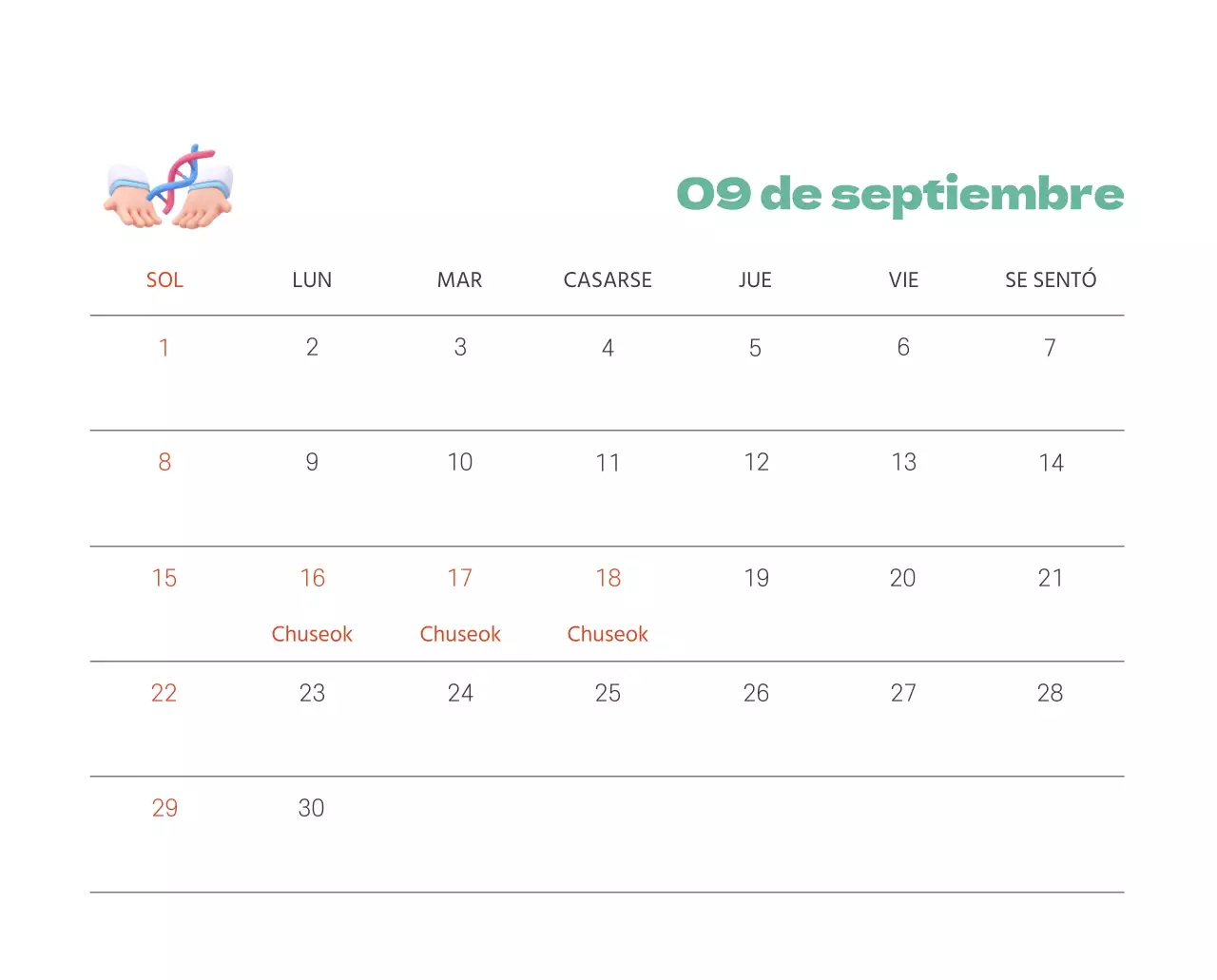 Un hospital festivo con ilustraciones de temática sanitaria y familiar y acentos de color