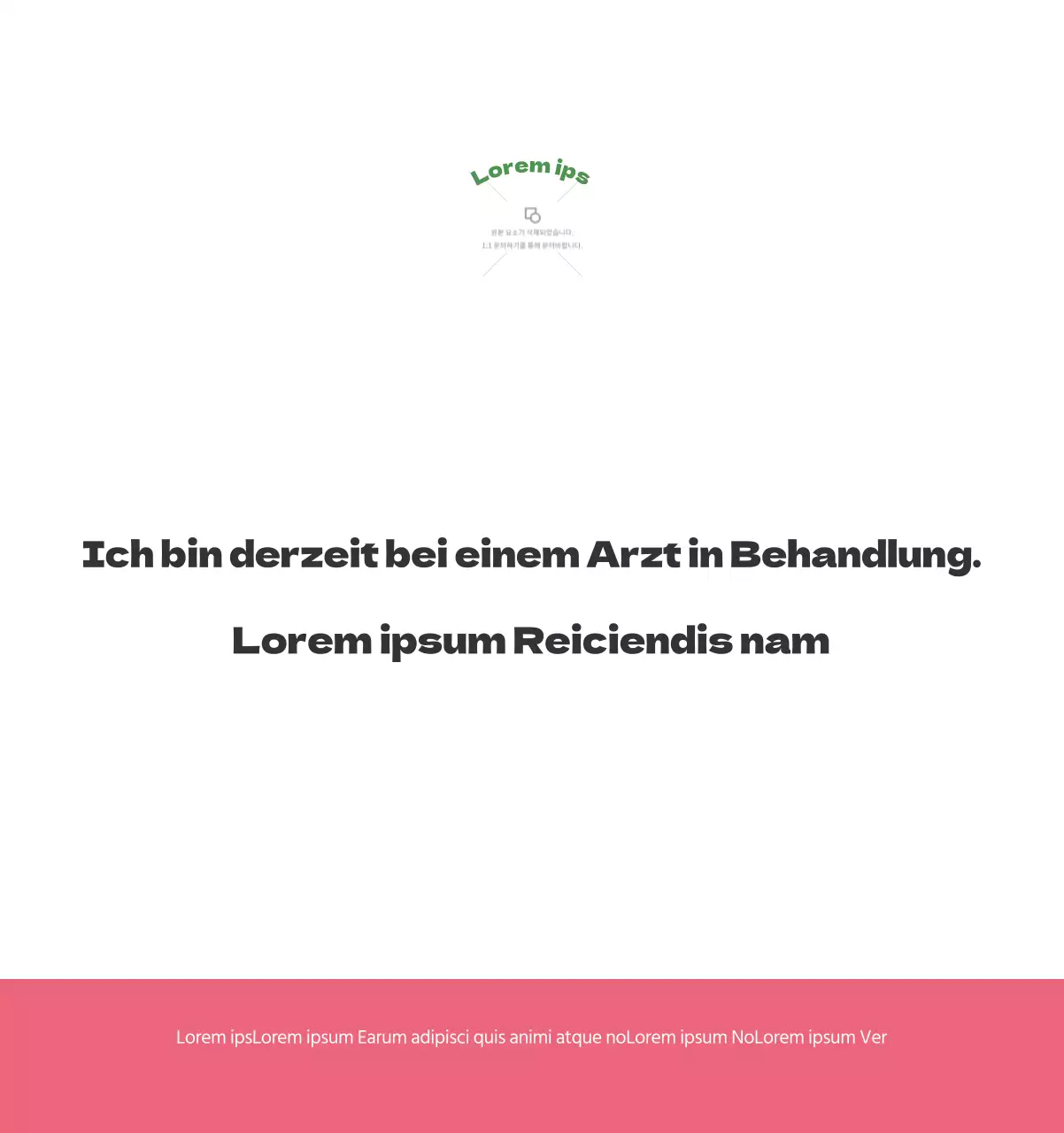 Ein festliches Krankenhaus mit Illustrationen zum Thema Gesundheit und Familie und farbenfrohen Akzenten