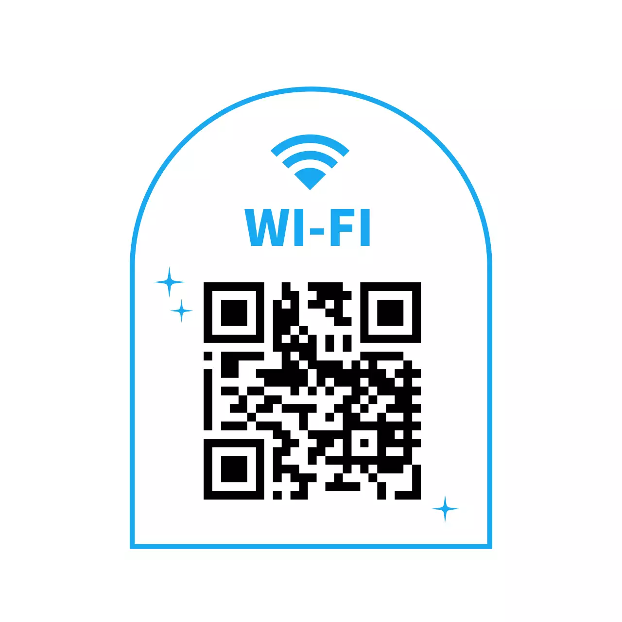 青色のWi-Fi接続