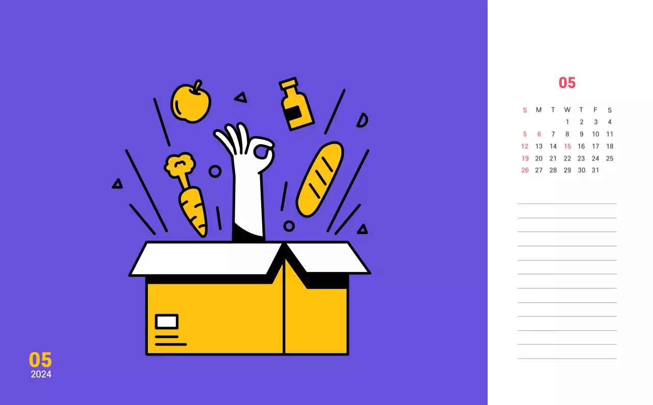 Illustration de lignes épurées sur fond violet