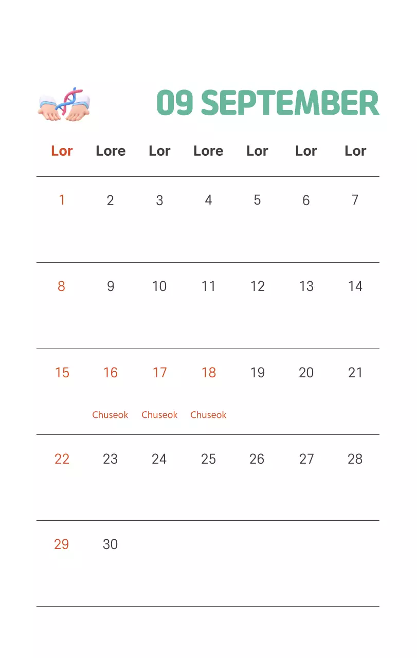 Een feestelijk ziekenhuis met illustraties met gezondheids- en gezinsthema's en kleurrijke accenten