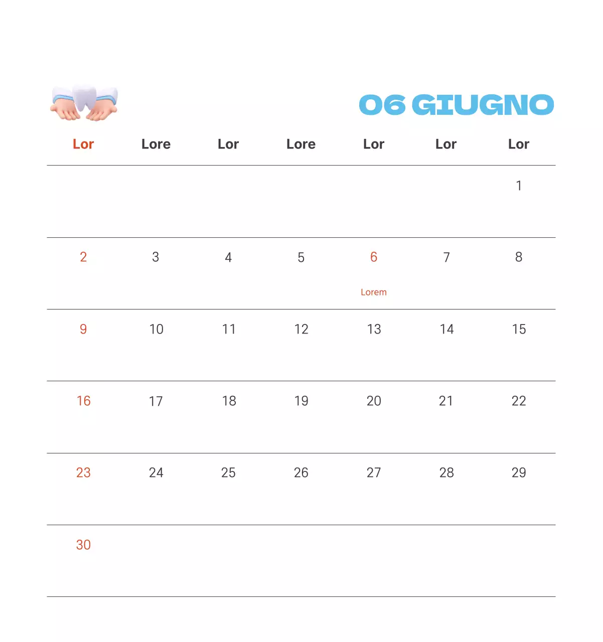 Un ospedale festivo con illustrazioni a tema salute e famiglia e accenti colorati